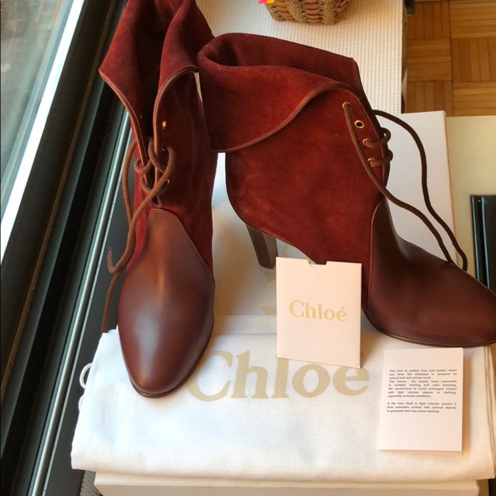 Chloe leather ankle boot ✨NWT✨